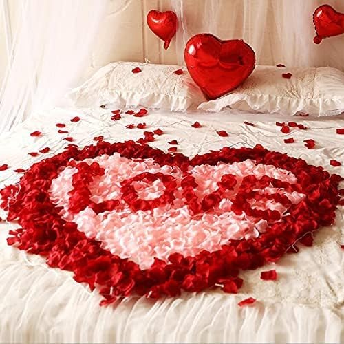 1000pcs Rose Petals Artificial Silk Flower Rose Petals for Wedding Decorations