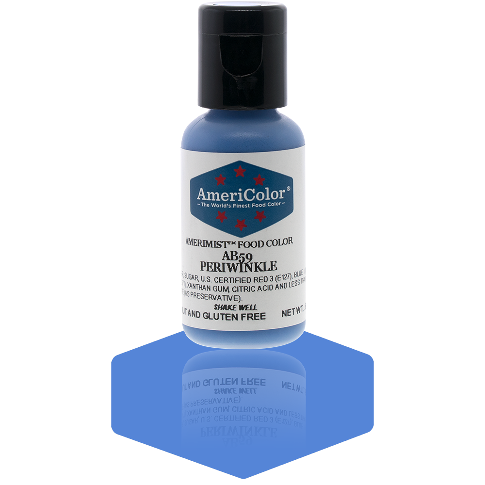 AmeriColor, Periwinkle, .65 Ounce, AmeriMist Airbrush Food Coloring