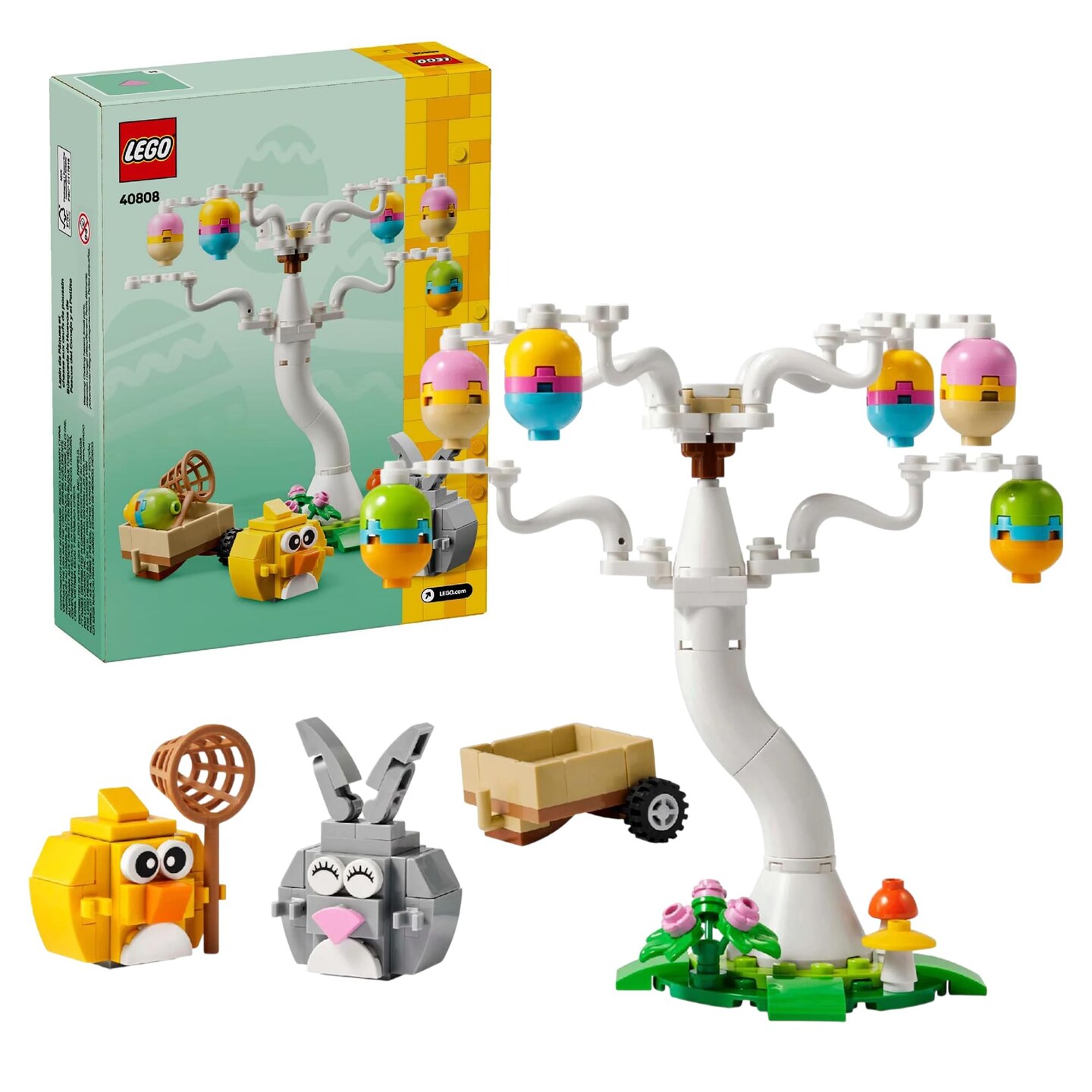 LEGO 40808 Easter Bunny and Chick Egg Hunt 386-Piece Building Set