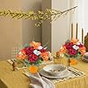 Orange Silk Flowers in Vase Centerpieces
