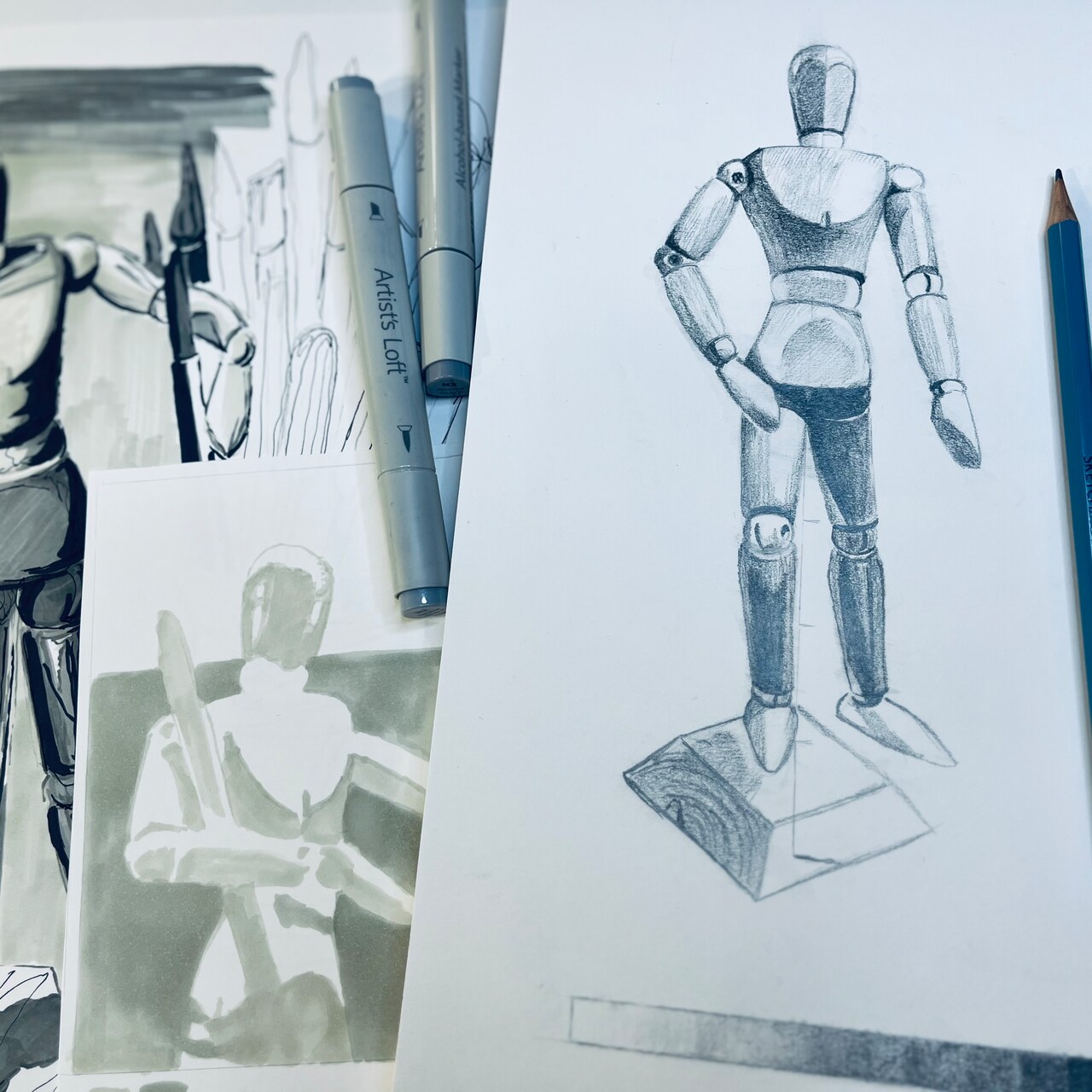Figure Drawing 101: Understanding Movement & Body Proportions Using Male Manikin by Artist's Loft