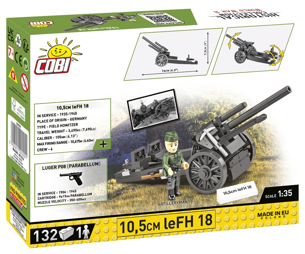 COBI Historical Collection WWII 10.5cm leFH 15