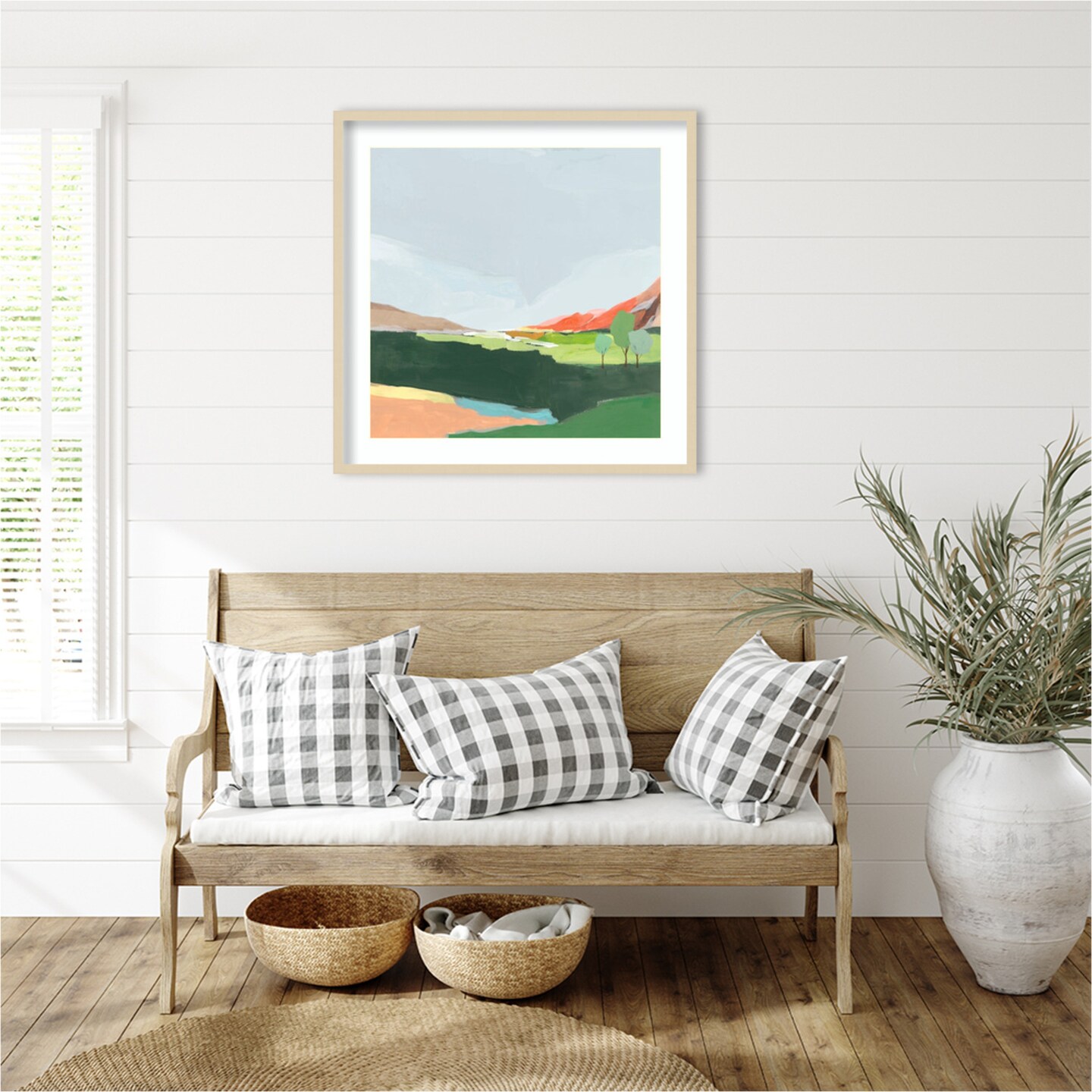 Green Hills I  by Ian C Wood Framed Wall Art Print