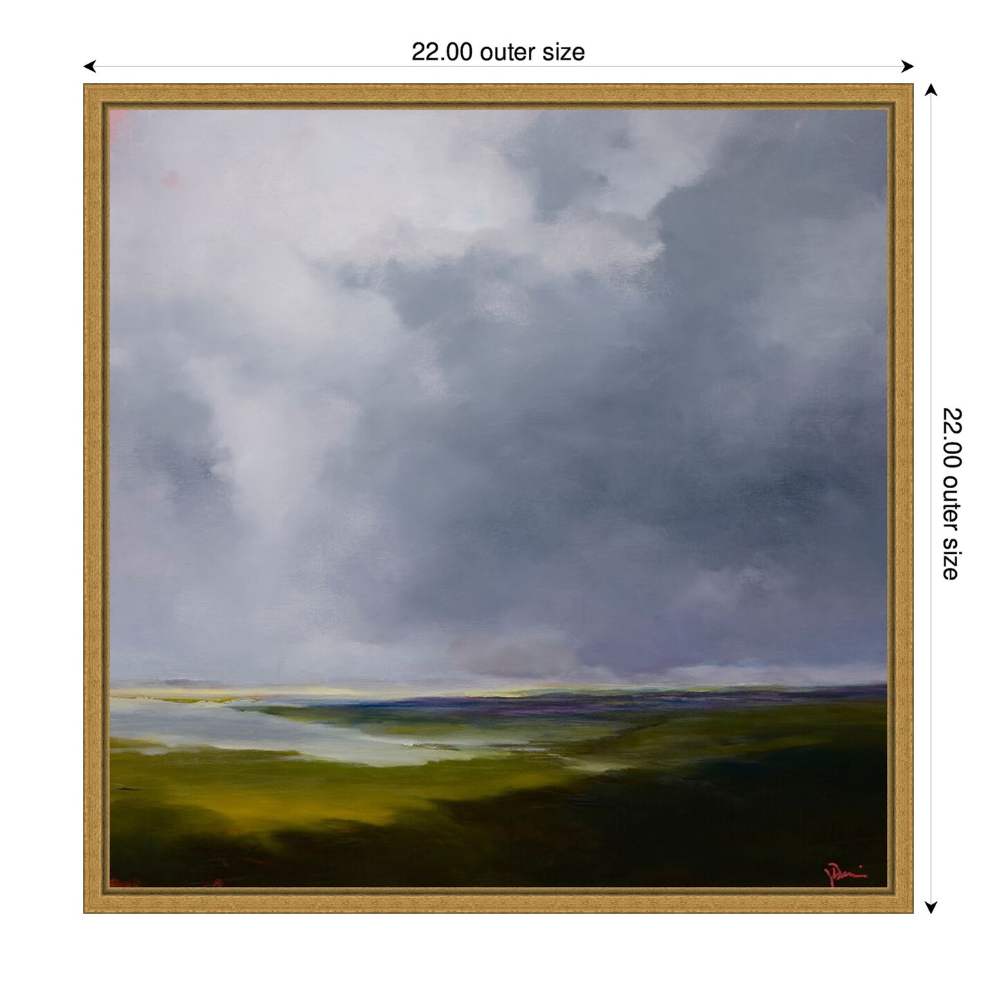 The Green by Patrick Dennis Framed Canvas Wall Art