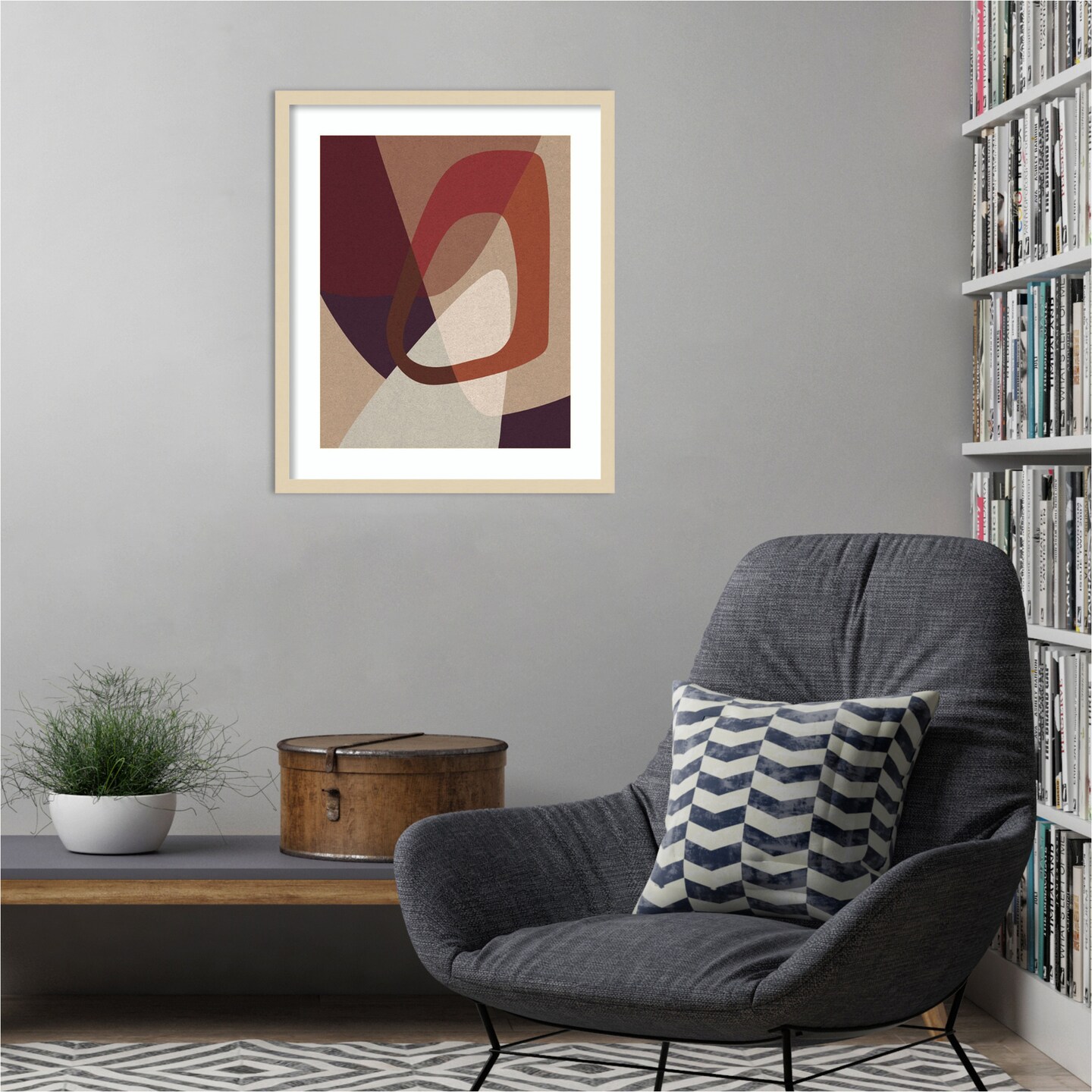 Pictura 1 by Design Fabrikken Wood Framed Wall Art Print