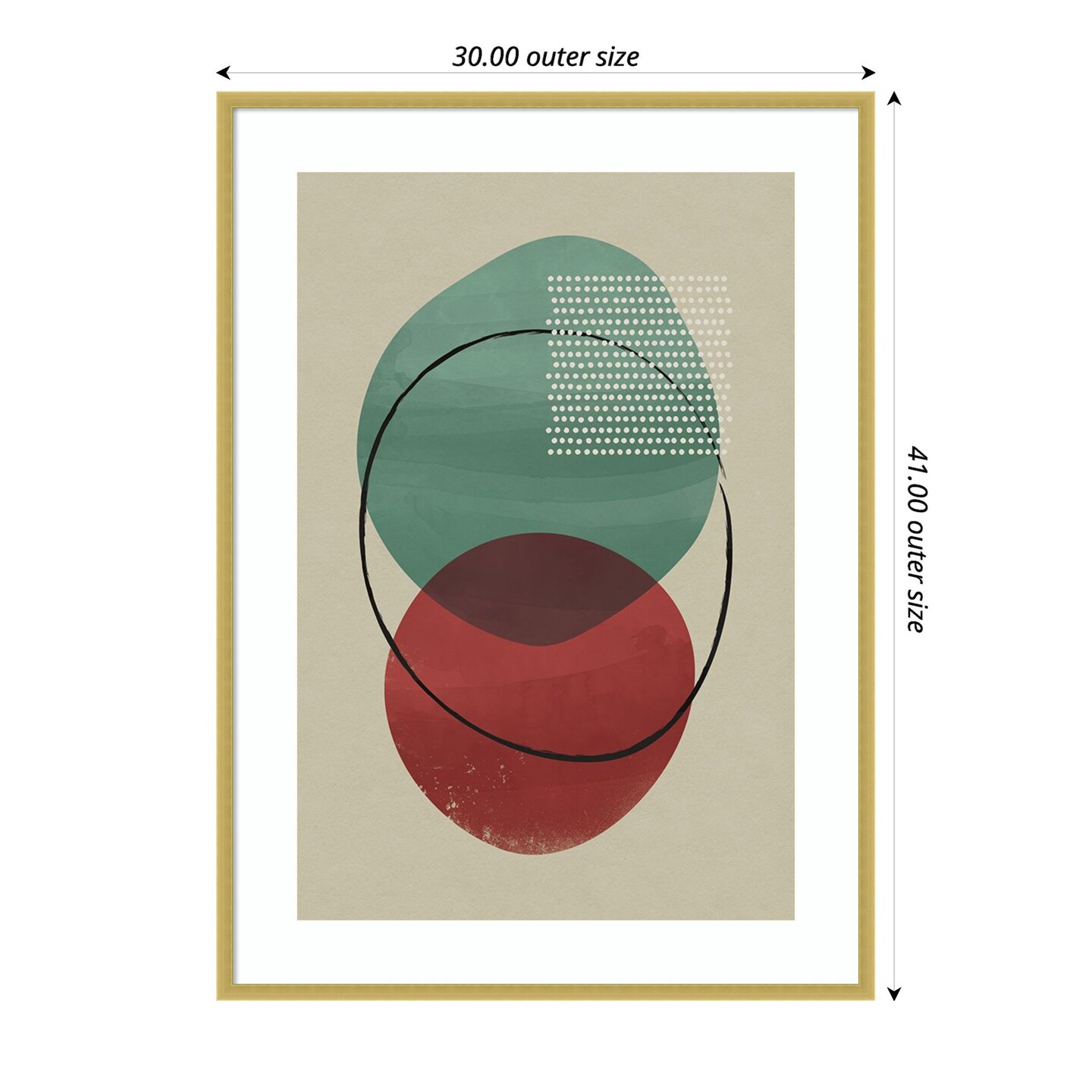 Geometric Hues I  by Gary William Wood Framed Wall Art Print
