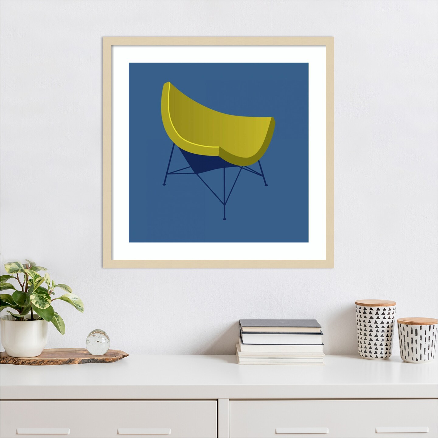 Mid Century Chair I by PI Gallerie Wood Framed Wall Art Print
