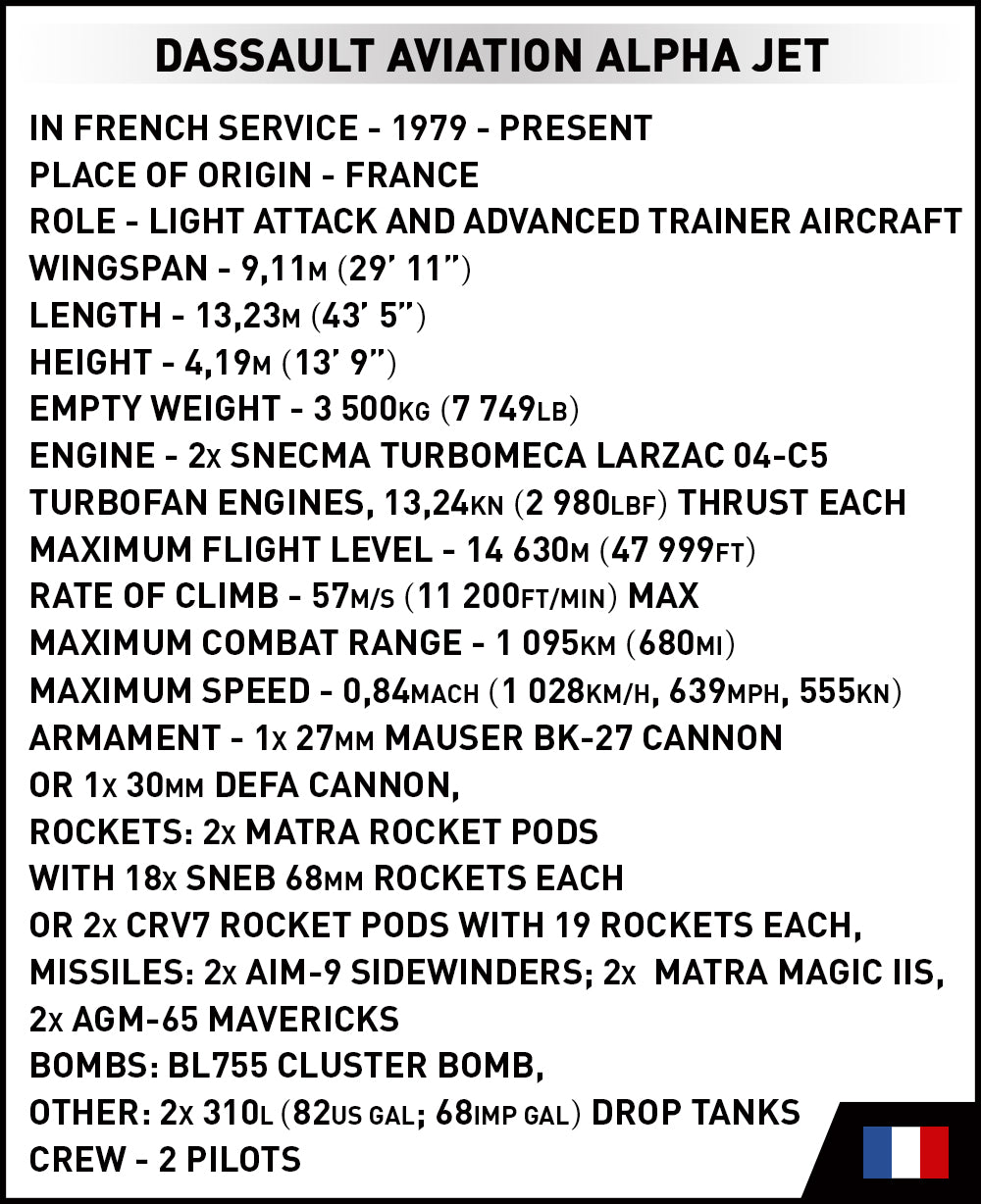 COBI Armed Forces Alpha Jet - Patrouille de France