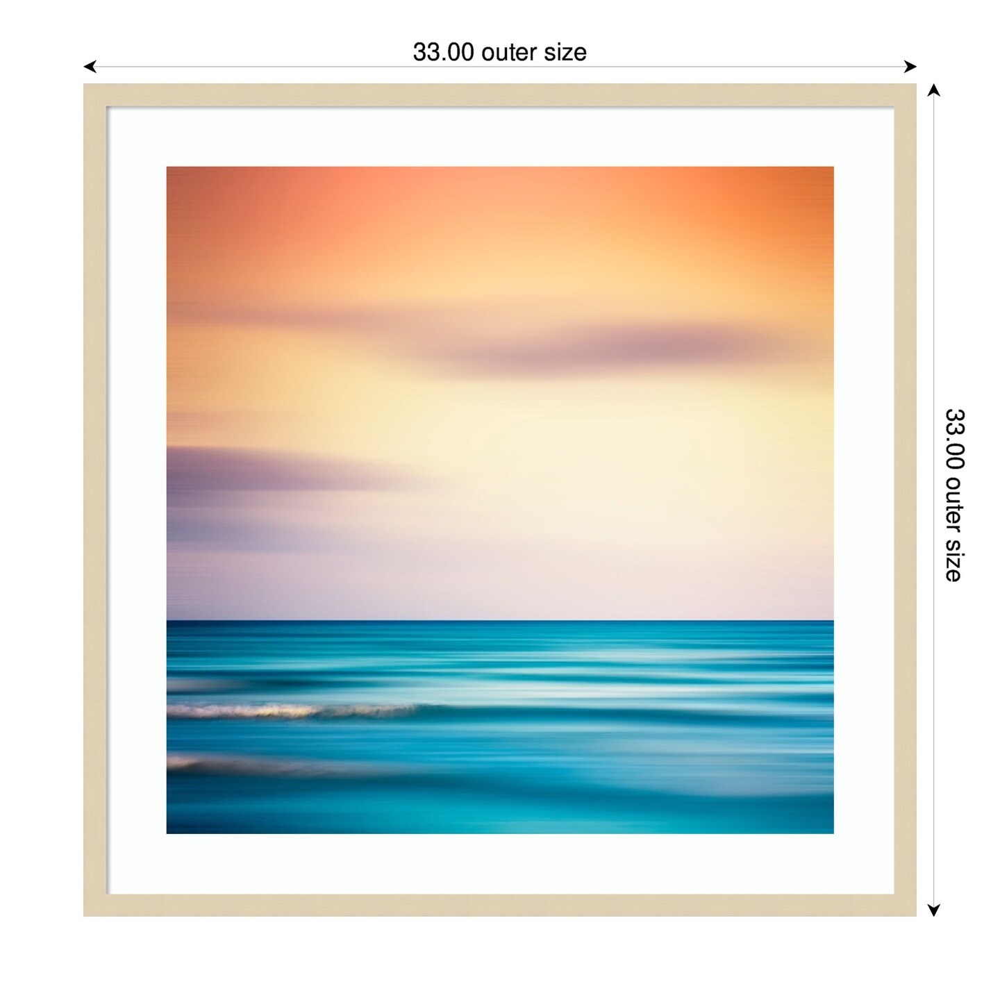 Sunset Shimmer by Dirk Wustenhagen Wood Framed Wall Art Print