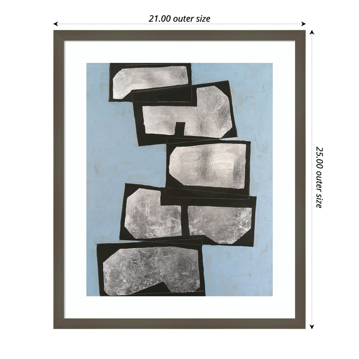 Stacked Coffers IV by Michael Willett Wood Framed Wall Art Print