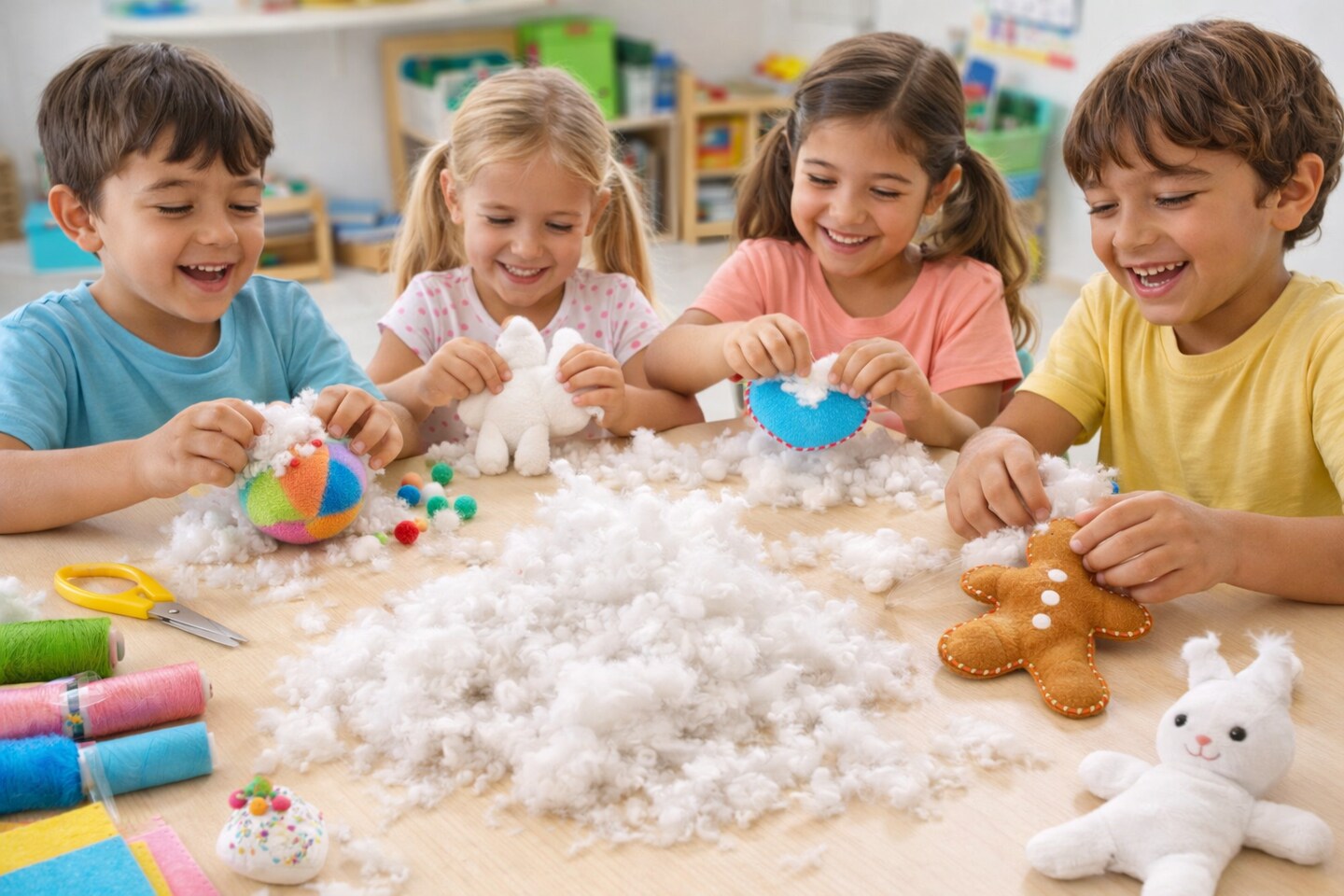 Fluff Fill Polyester Stuffing – 16 oz Premium Fiberfill for Crafts, Pillows & Plush Projects