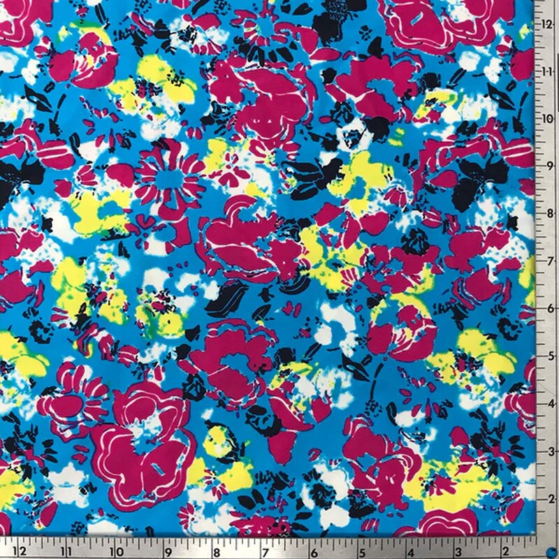 Floral Impressions Printed Spandex Fabric