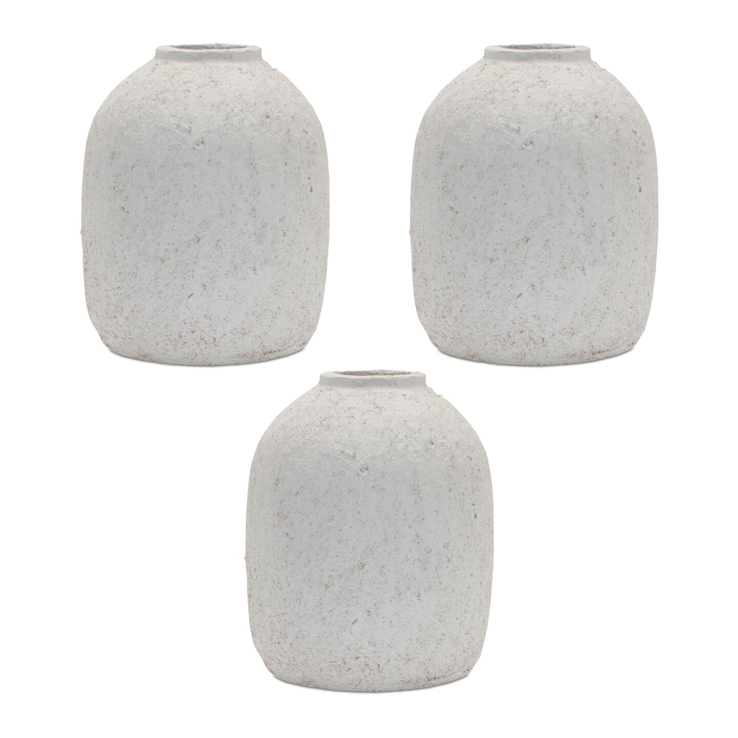 Melrose Solid Terracotta Bud Vases - 6&#x22; - Set of 3