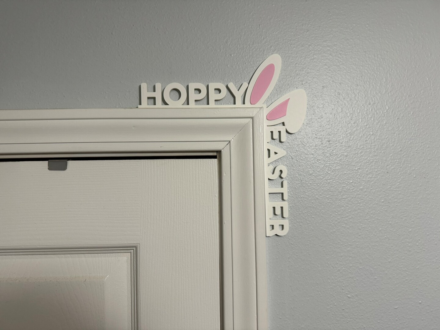 Hoppy Easter Door Topper | Easter Door Corner Decor | Bunny Ears ...