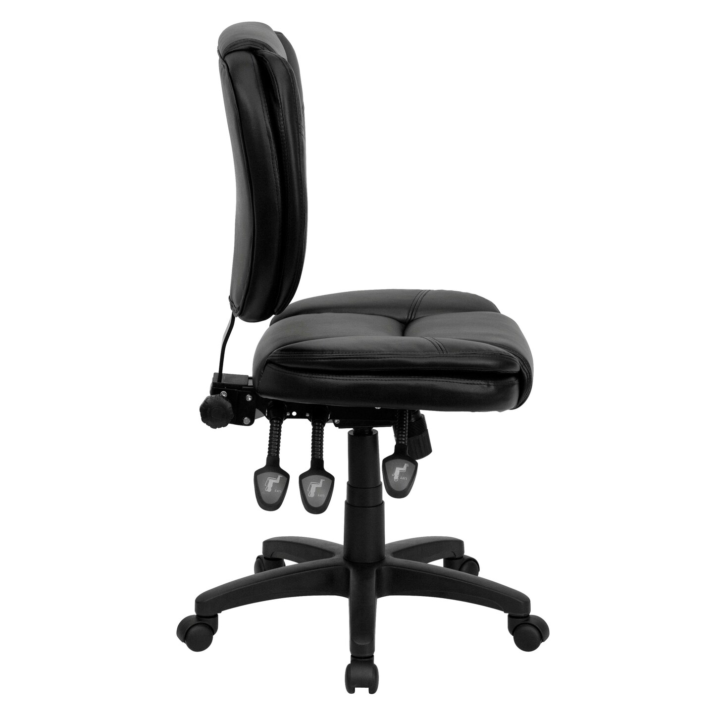 Emma and Oliver Mid-Back Multifunction Pillow Top Swivel Ergonomic Task Office Chair