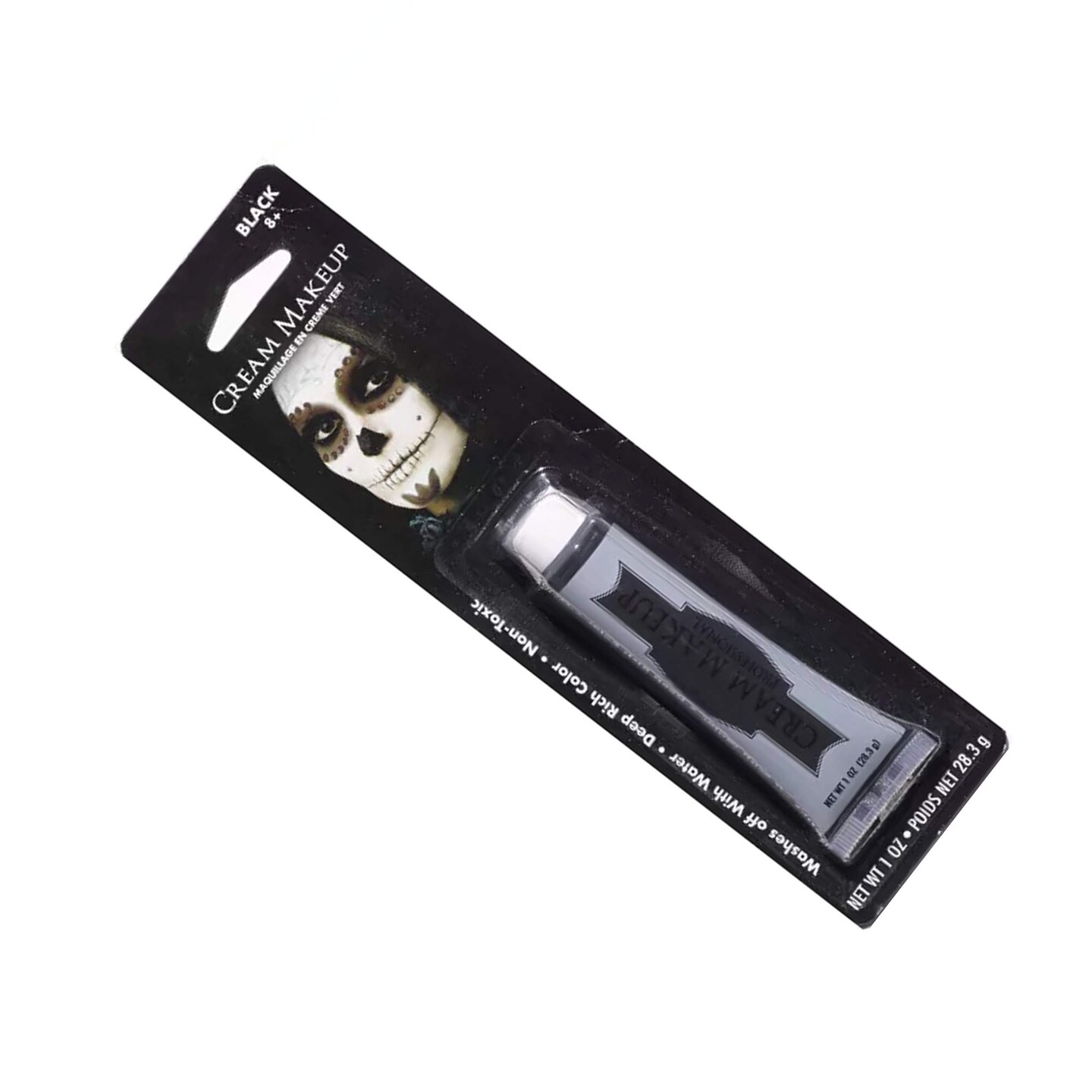 Black Cream Makeup Full Coverage Face &#x26; Body Paint for Costume, SFX, and Creative Looks