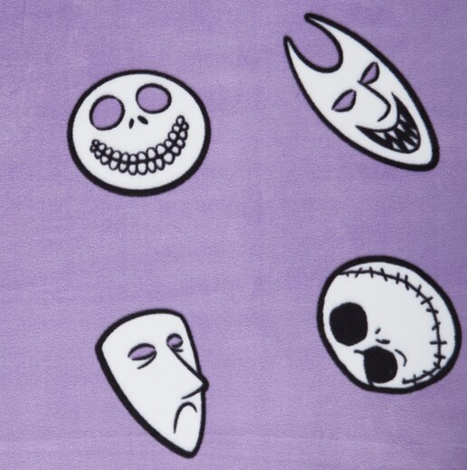 Licensed Nightmare Before Christmas Character Toss Fleece Fabric by the Yard