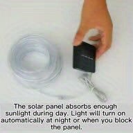 33ft 100 LED Solar String Lights 100 LED Outdoor Waterproof 8 Modes Fairy Lights (Multicolor)