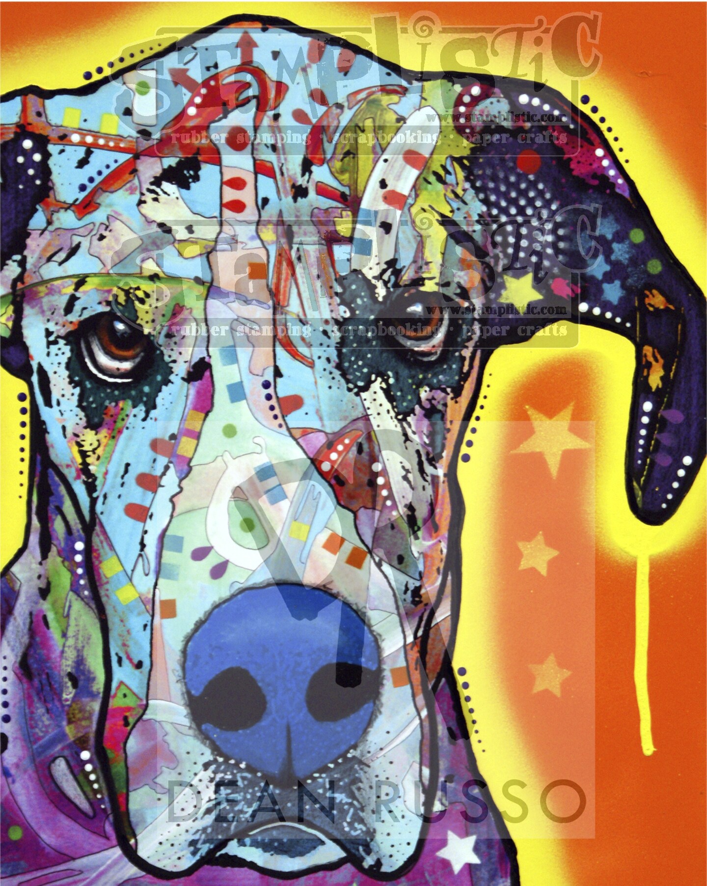 Dean Russo &#x22;Great Dane&#x22; Stamp