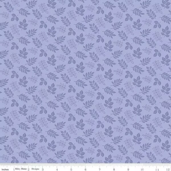 Leaves in Periwinkle (c16974-periwinkle) | Little Darlin&#x27; | Riley Blake Designs | Riley Blake