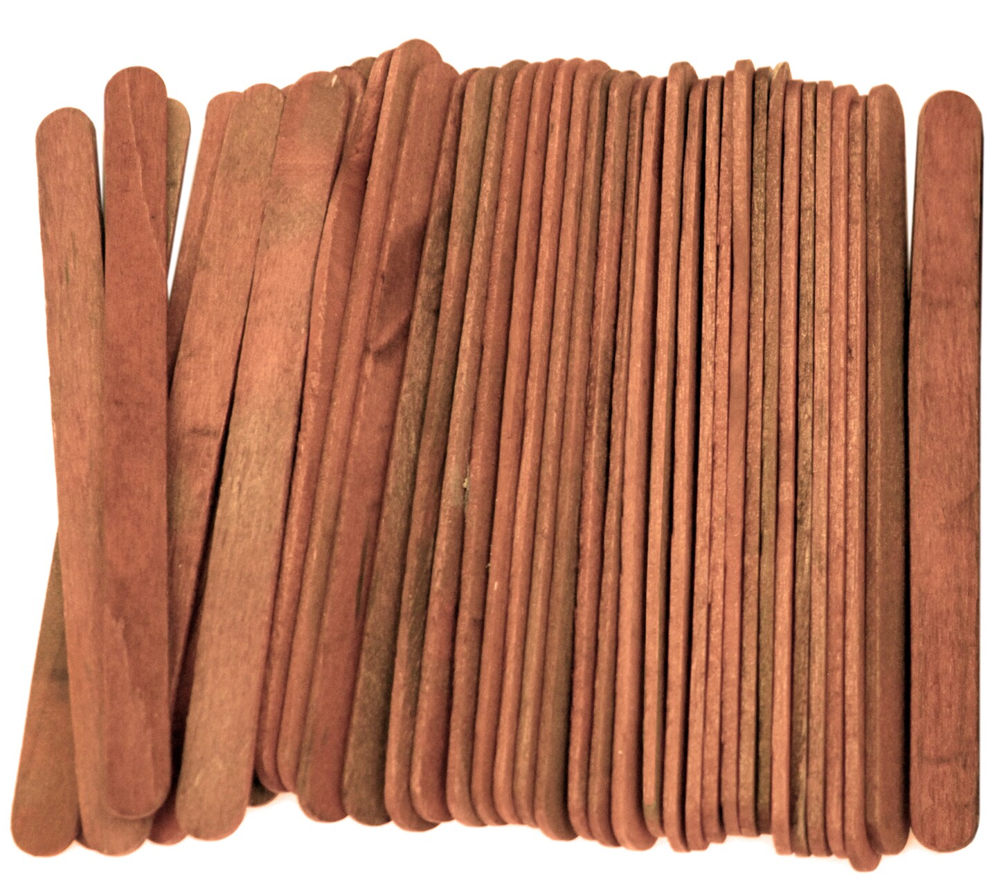 CraftySticks Colored Wood Craft Sticks 4.5 Inch, Red Orange Yellow Green Blue Purple White Black Pink Brown Popsicle Sticks