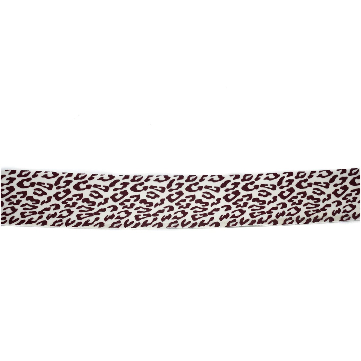 1 Yard Leopard Print Fold-Over Elastic 1.63 Inch for Bold DIY Projects and Accessories
