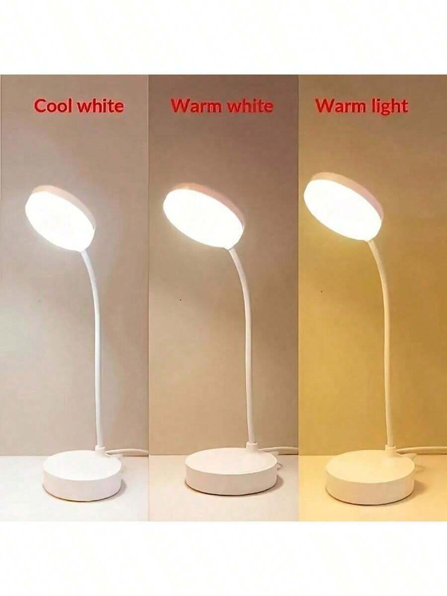 LED Desk Lamp with 3-Level Dimmer, Flexible Gooseneck Eye Caring Table Light