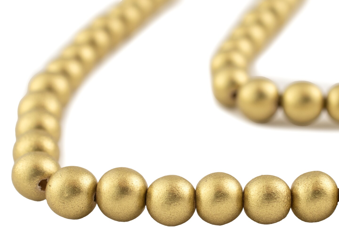 The Bead Chest Natural 8mm Wooden Beads in Yellow Gold for Jewelry Making – Round Loose Wood Spacer Beads I Approximately 53 Beads