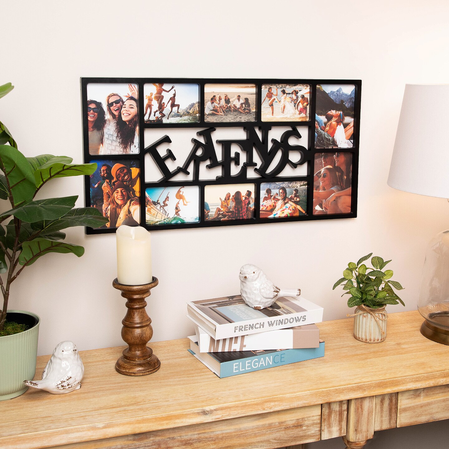 Northlight Friends Photo Frame Wall Collage - 28.75 - Black