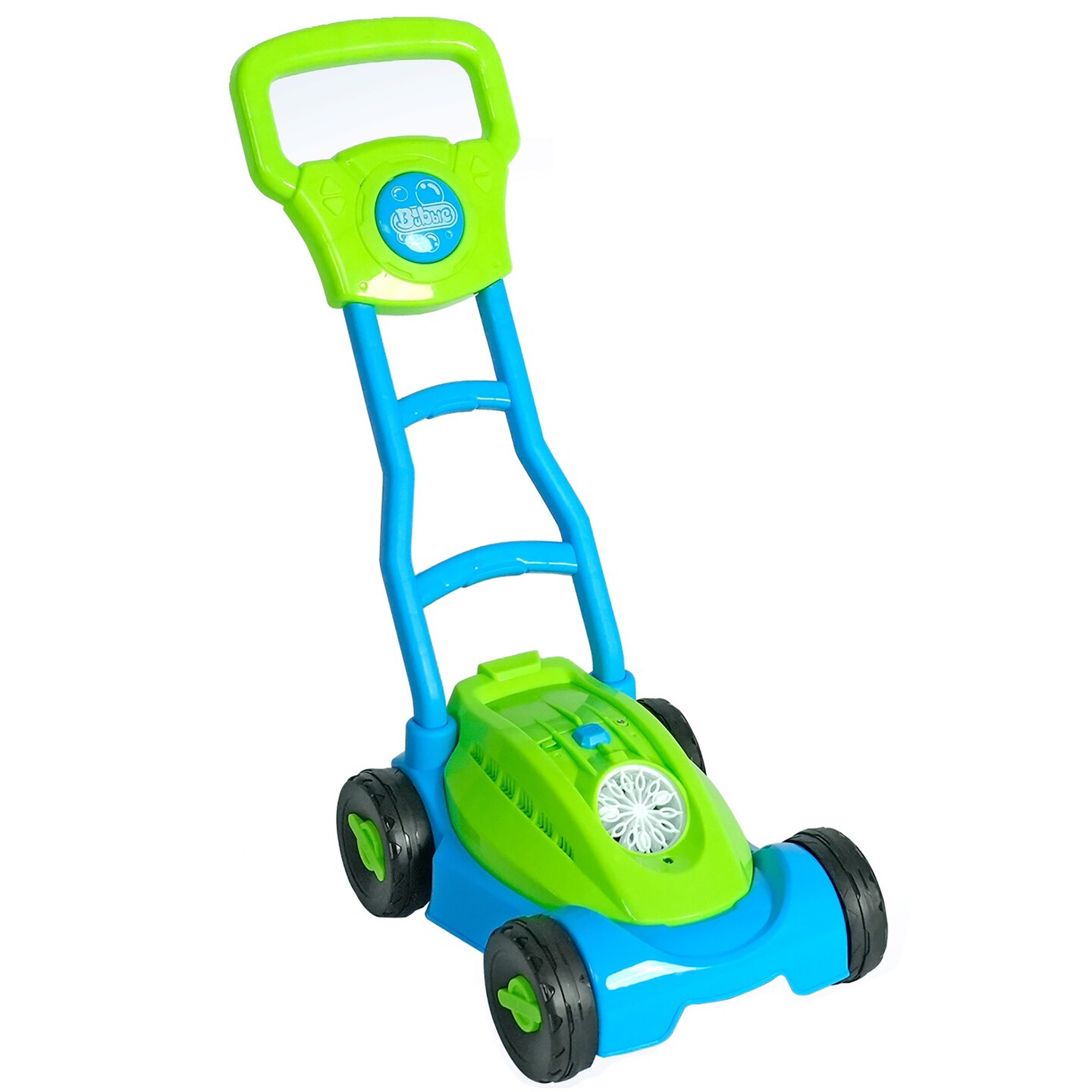 Easy Playhouse: Lawn Mower Bubble Machine - Lights &#x26; Sounds, Push-Pull Yard Work Toy, Automatic Blower, Bubble Solution, Outdoor Pretend Play, Kids 3+