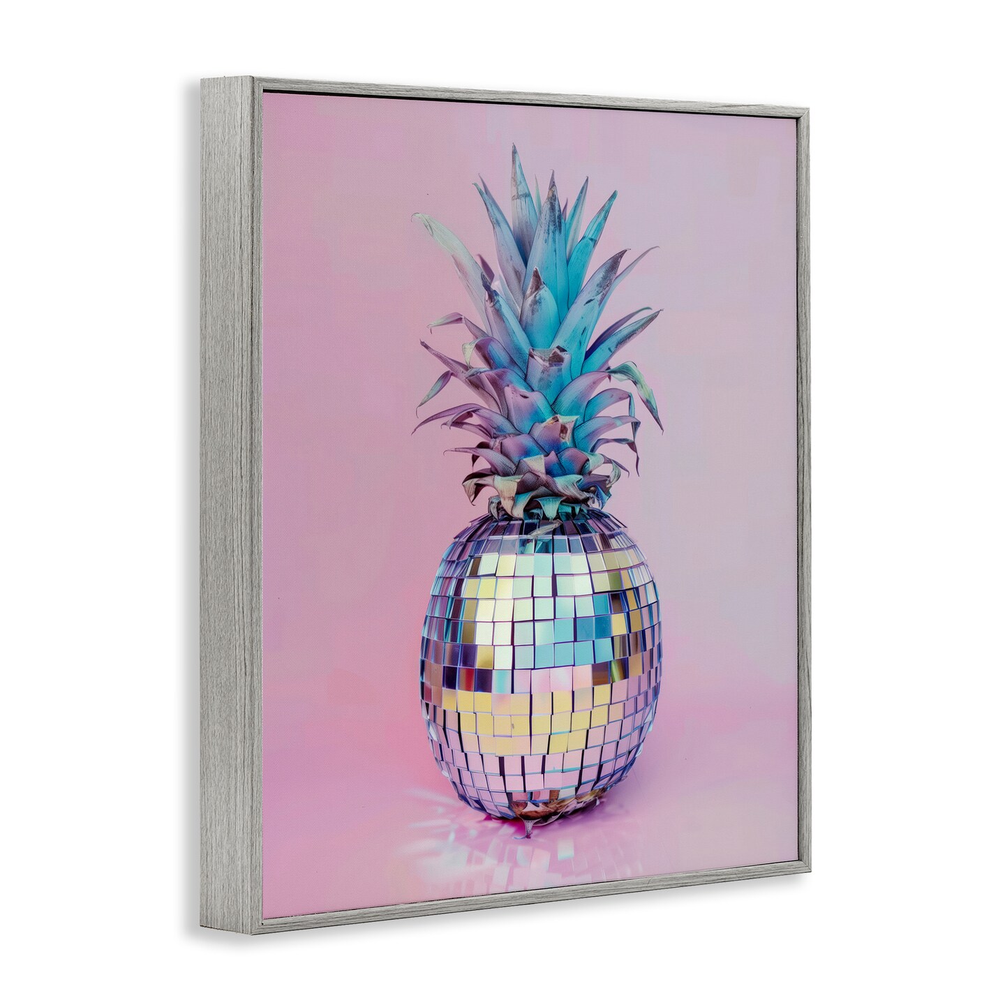 Stupell Industries Dazzling Disco Ball Pineapple Framed Giclee Design by Arlington Prints