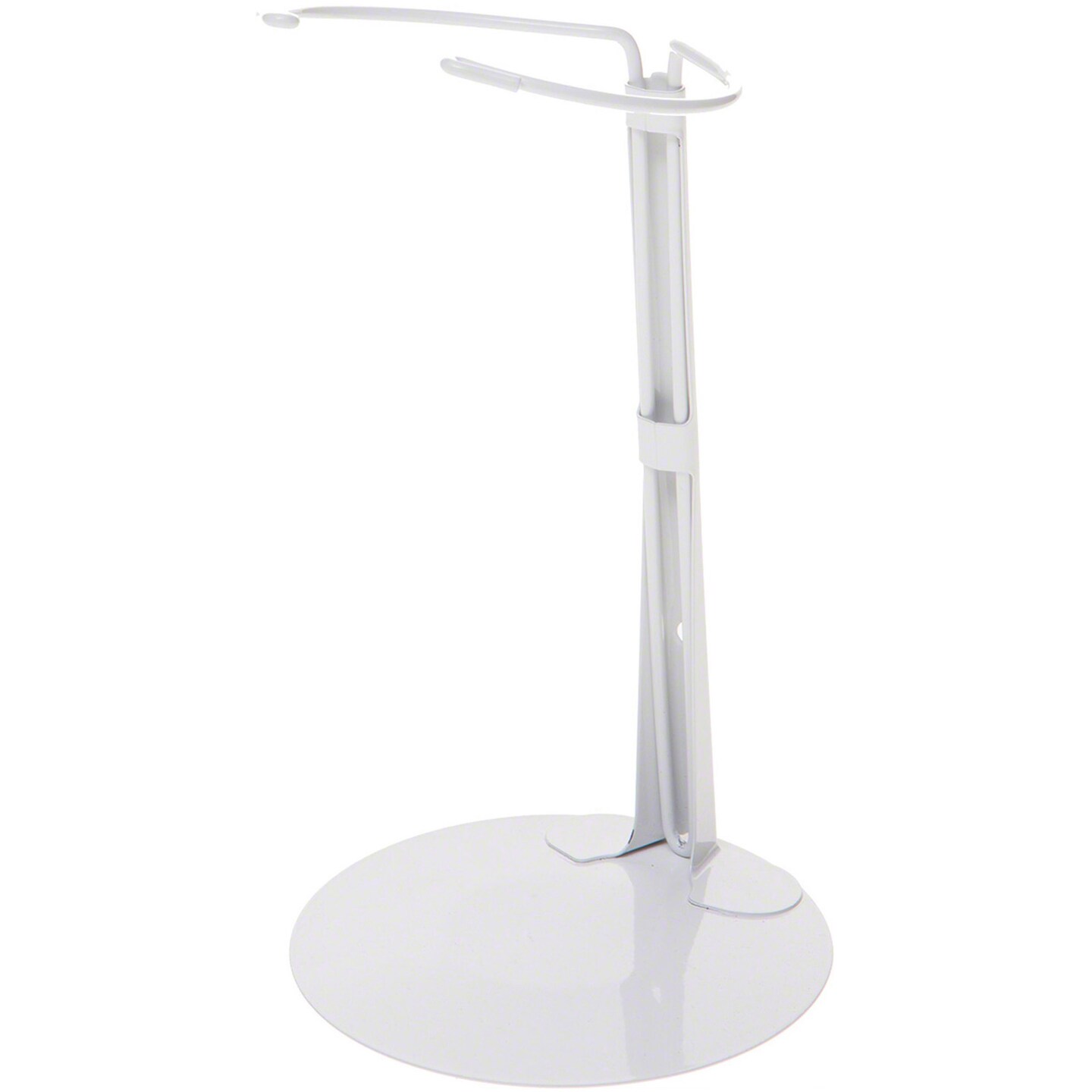 Kaiser 2701 White Adjustable Doll Stand, fits 12 to 17 inch Chubby Waisted Dolls or Bears, waist width adjusts from 3.75 to 4 inches