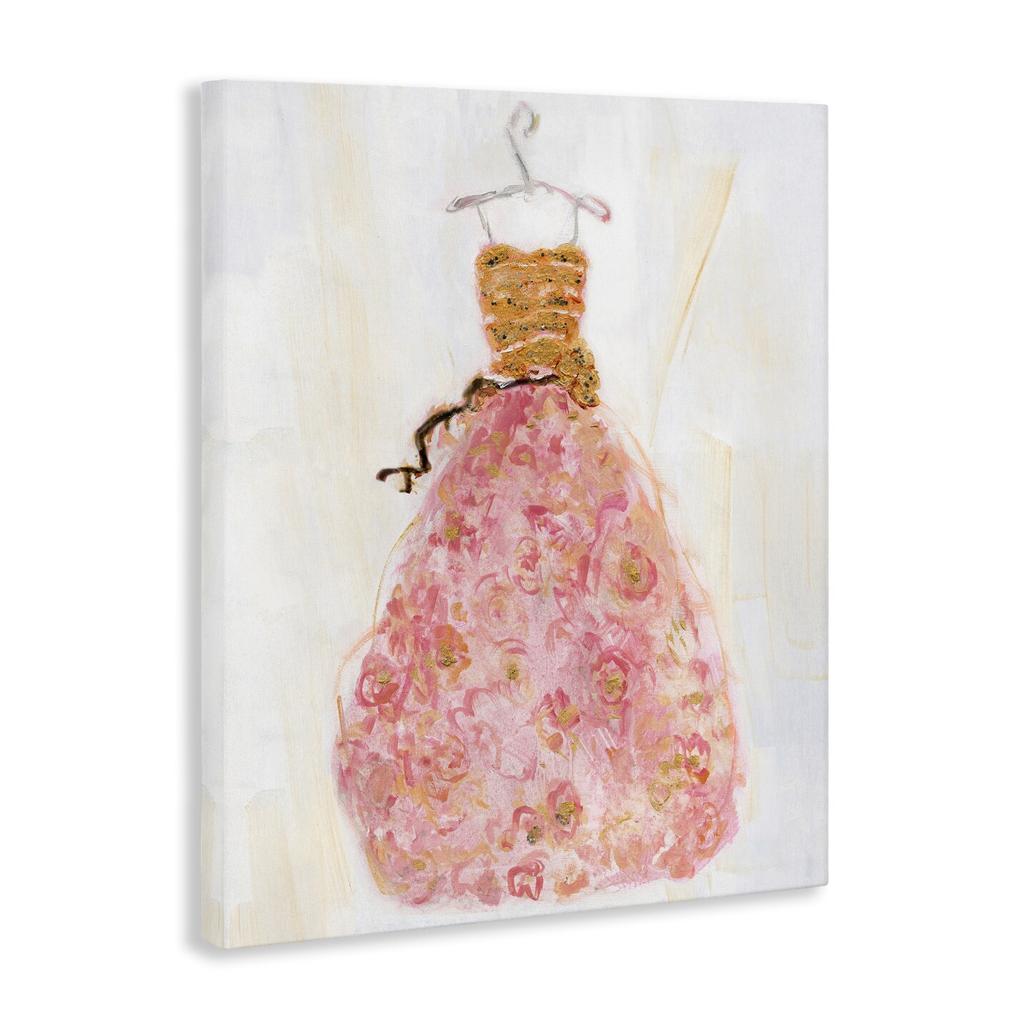Stupell Industries Classy Posh Pink Ball Gown Canvas Design by Sally Swatland