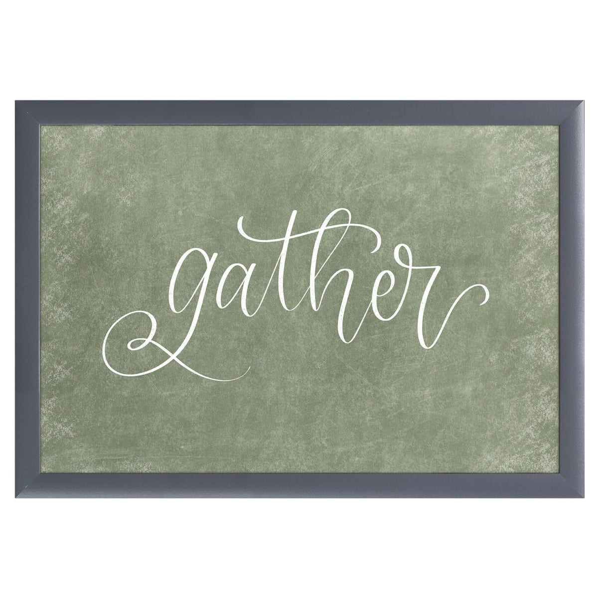 12" x 16" Gather Framed Wall Art, Contemporary Inspirational Home Décor, Glass Facing and Hanging Hardware Included