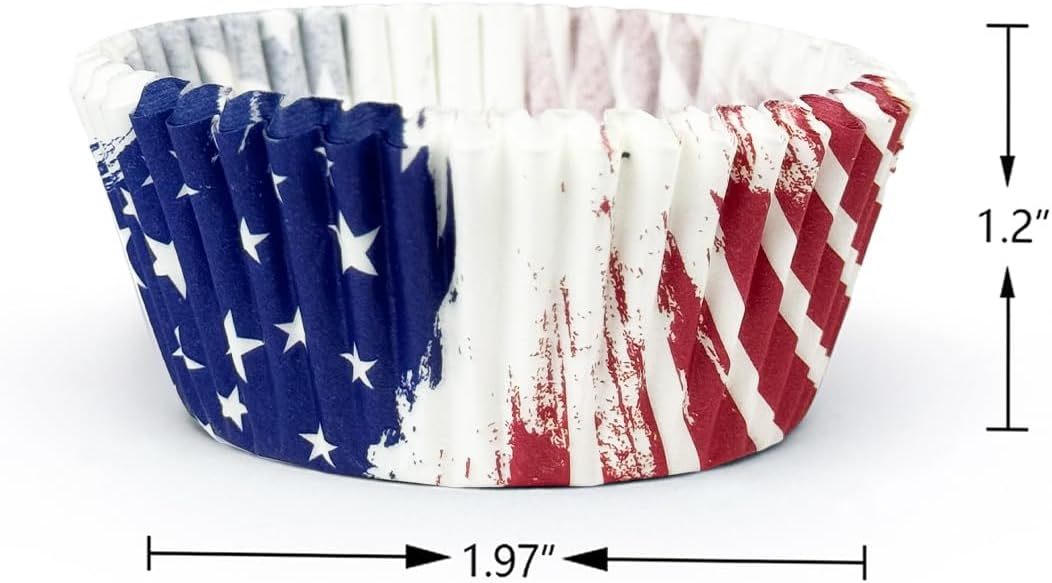 300-Count Independence Day Standard Cupcake Liners Cupcake Cups