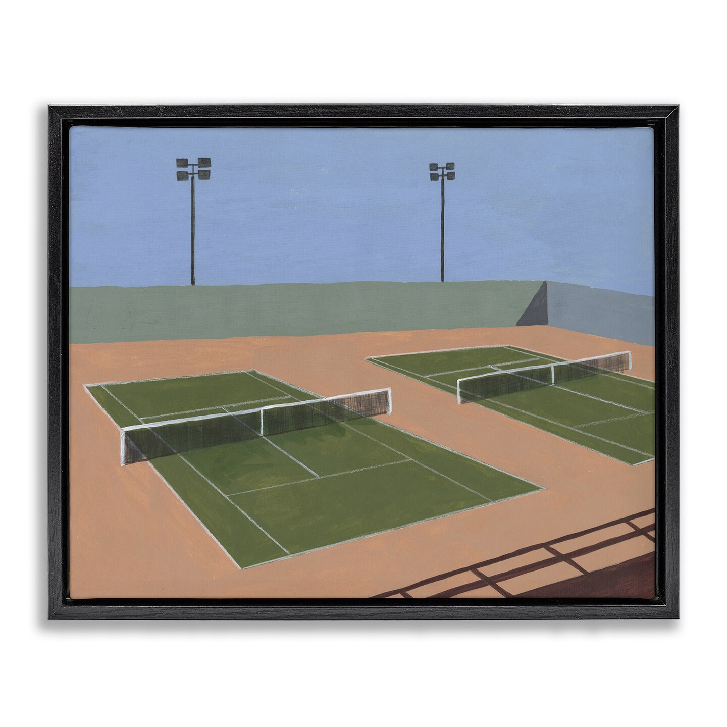 Stupell Industries Tennis Court Landscape Floating Frame By Michael Willett