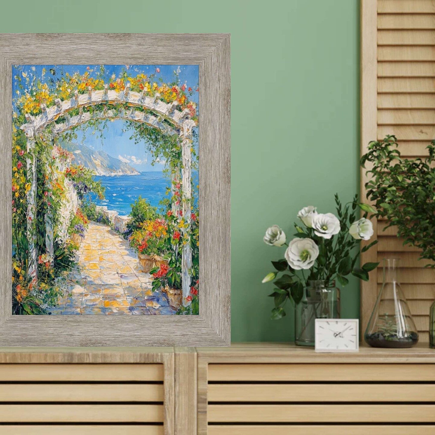 Grey White Wash Grain Barnwood Picture Frame 24x30 frame