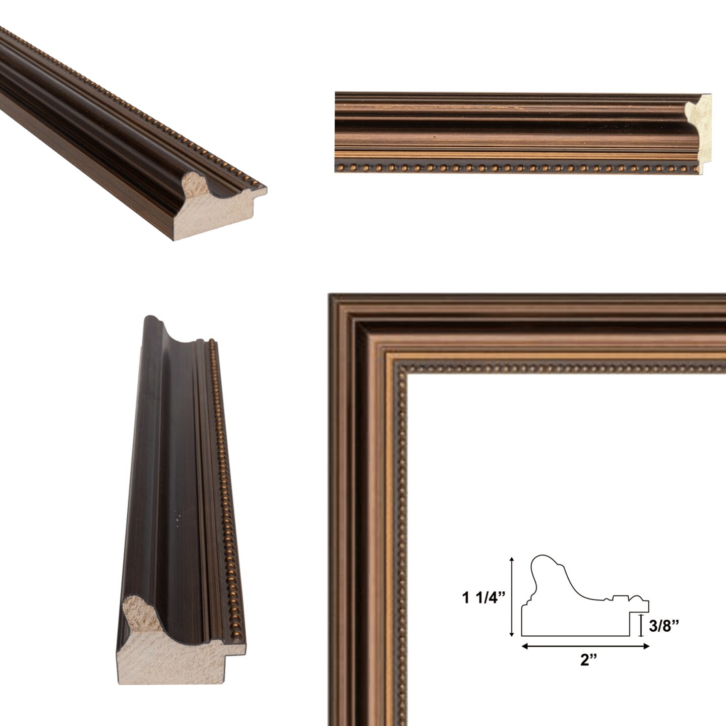 Traditional Scoop Bronze Picture Frame 20x30 frame