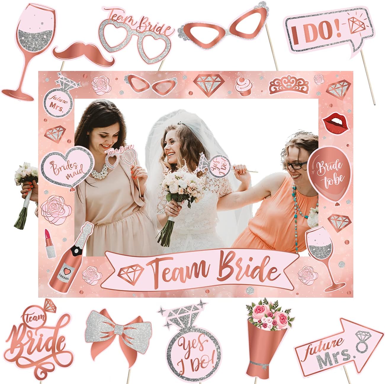 Bridal Shower Decorations Bride to Be Photo Booth Props