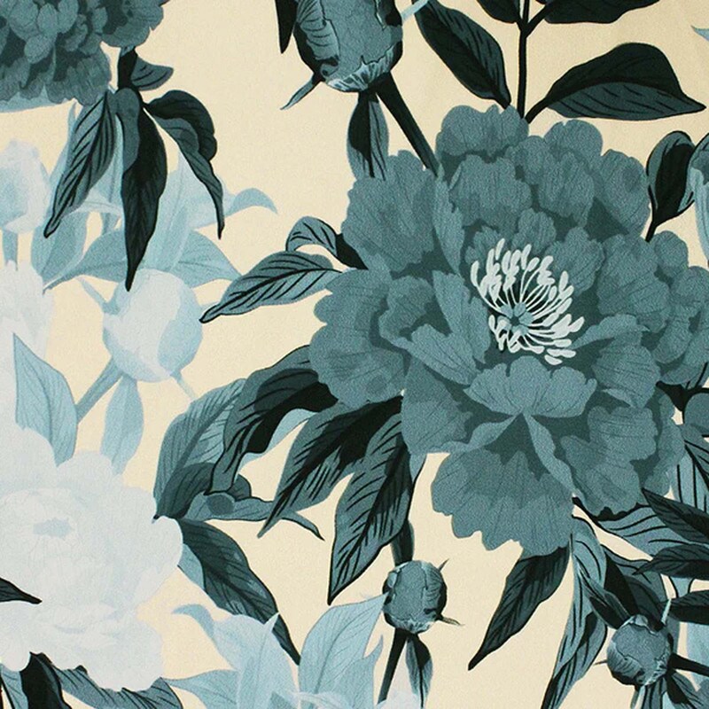 Giant Peonies Printed Spandex Fabric