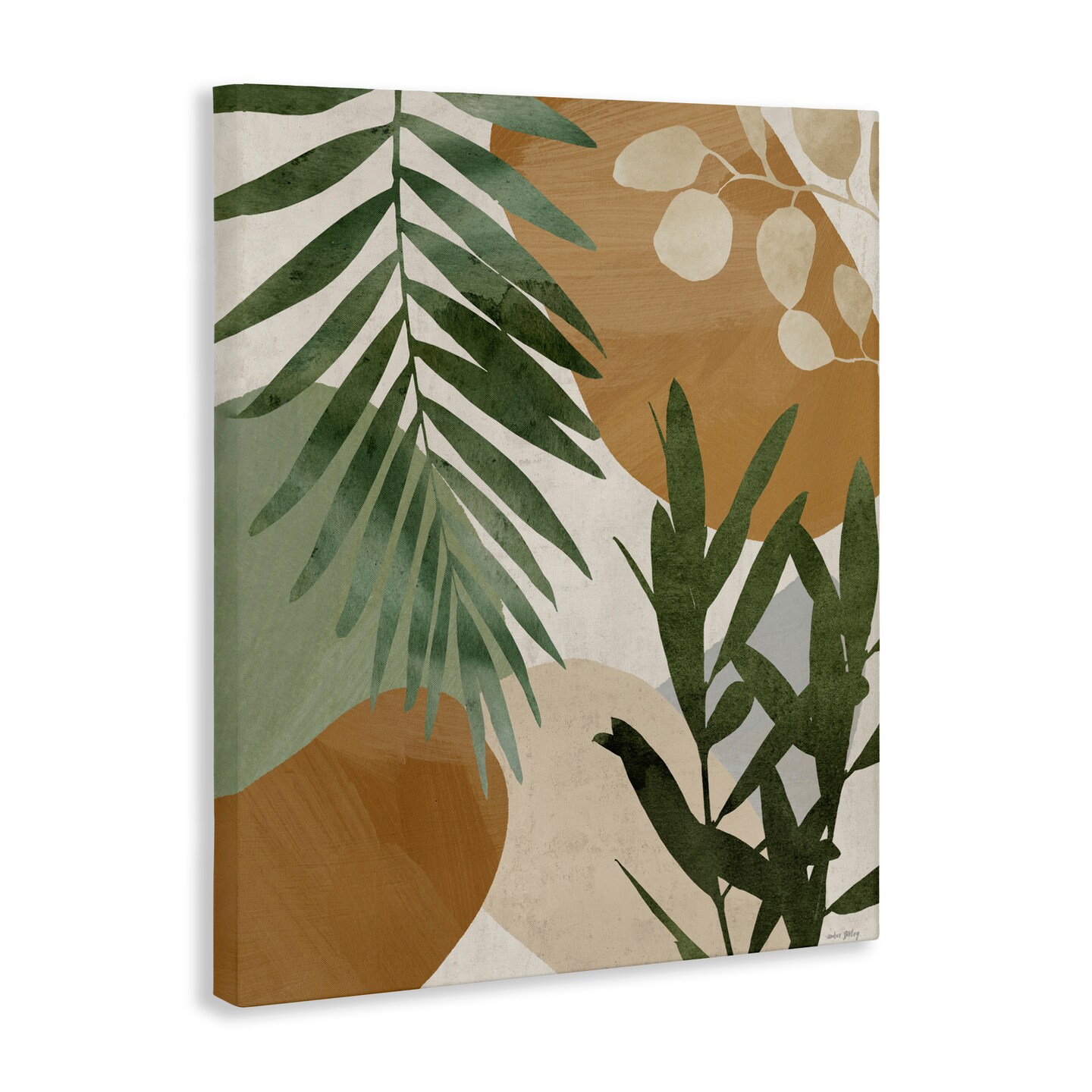Stupell Industries Southwestern Tropical Leaves Canvas, design by Amber Sterling