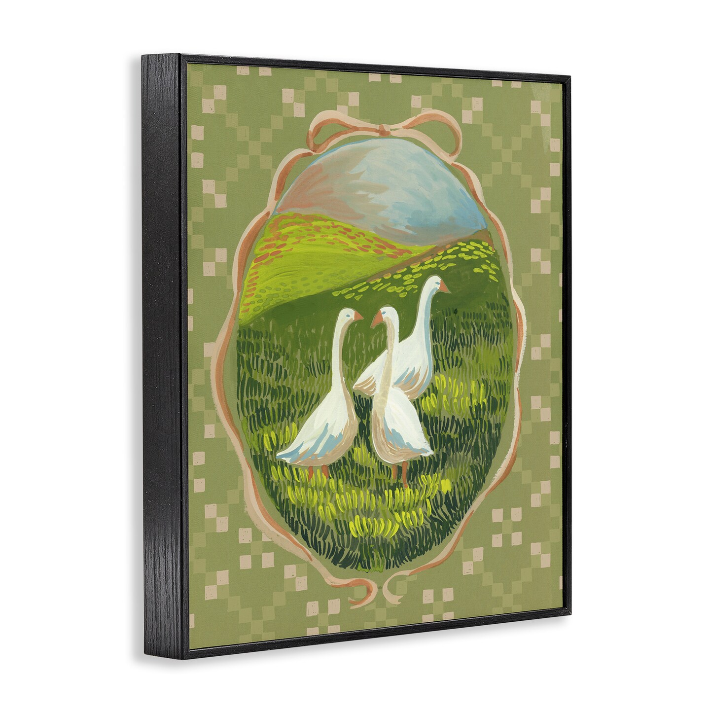 Stupell Industries Cottage Core Geese Framed Giclee, design by Evelyn Coleman