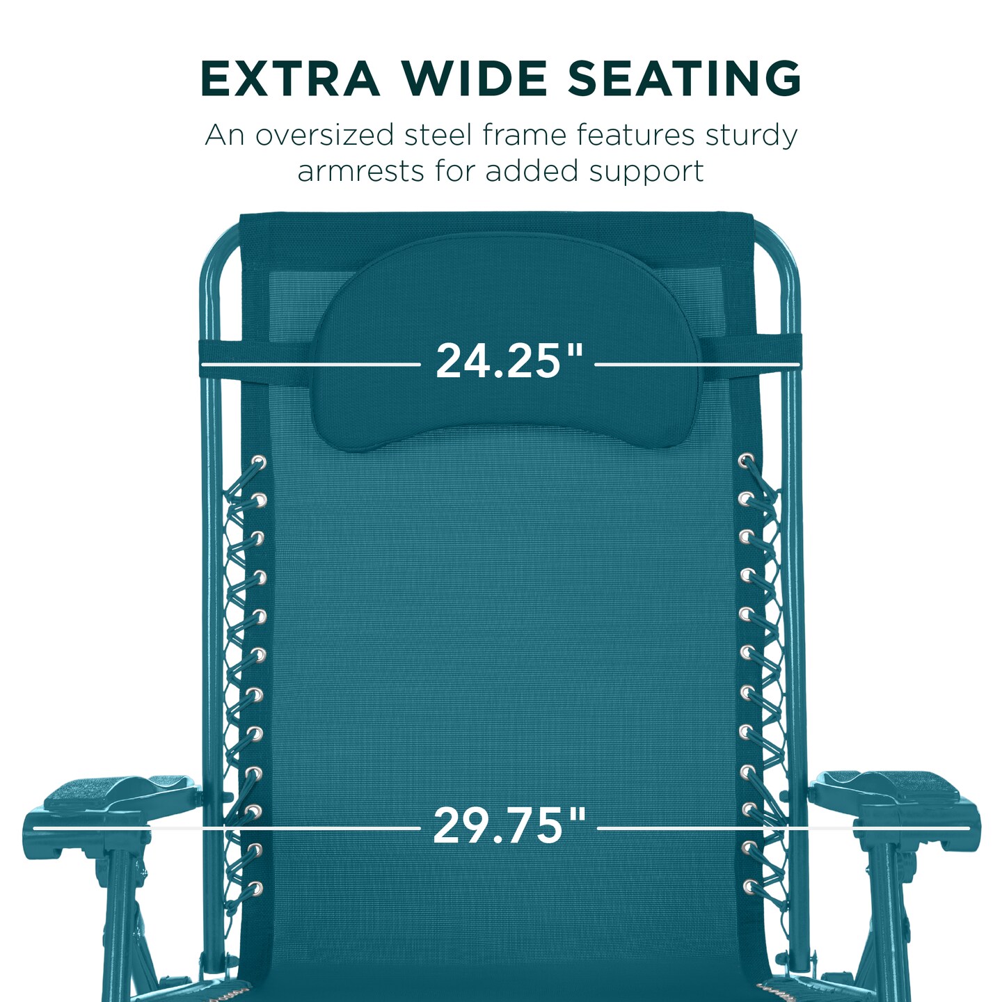 Best Choice Products Oversized Zero Gravity Chair, Folding Outdoor Patio Recliner w/ Cup Holder