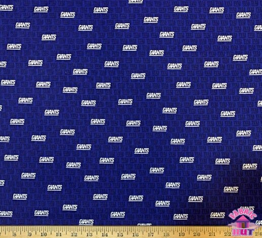 Licensed NFL New York Giants Mini Print Cotton 70327D Fabric by the Yard