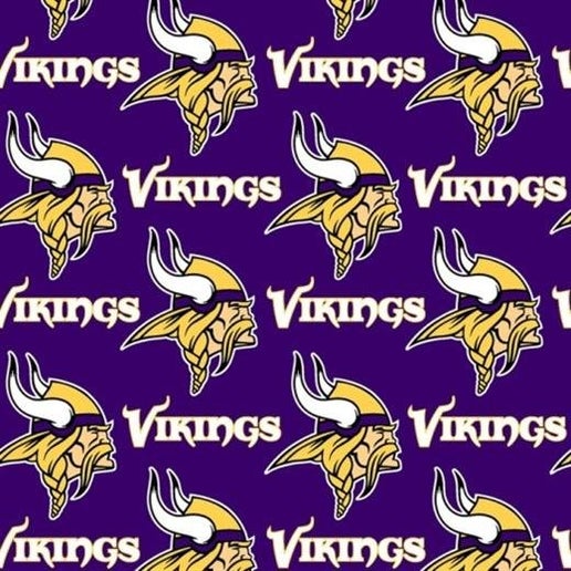 Licensed NFL Minnesota Vikings Cotton 6456-D Fabric by the Yard