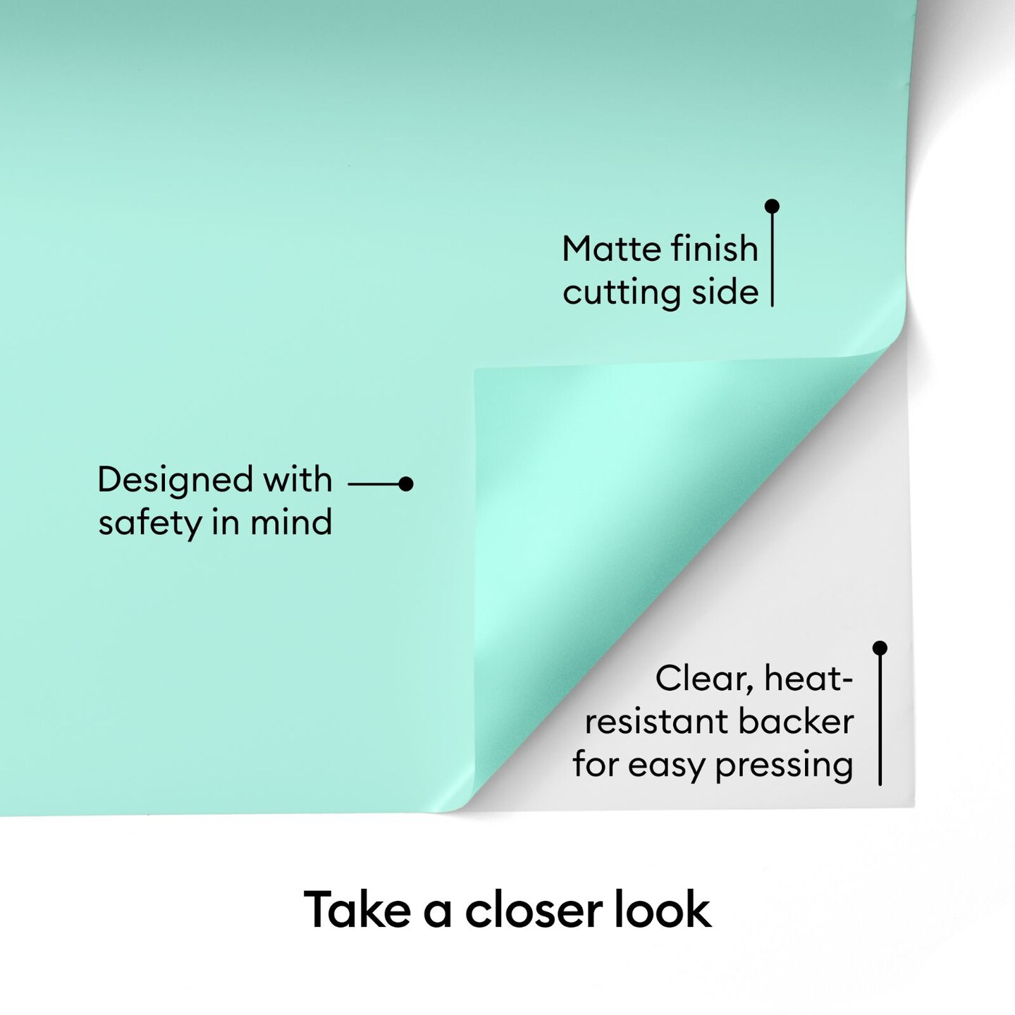 Cricut Value Iron-On Roll- Mint Heat Transfer Vinyl 12 in x 20 ft