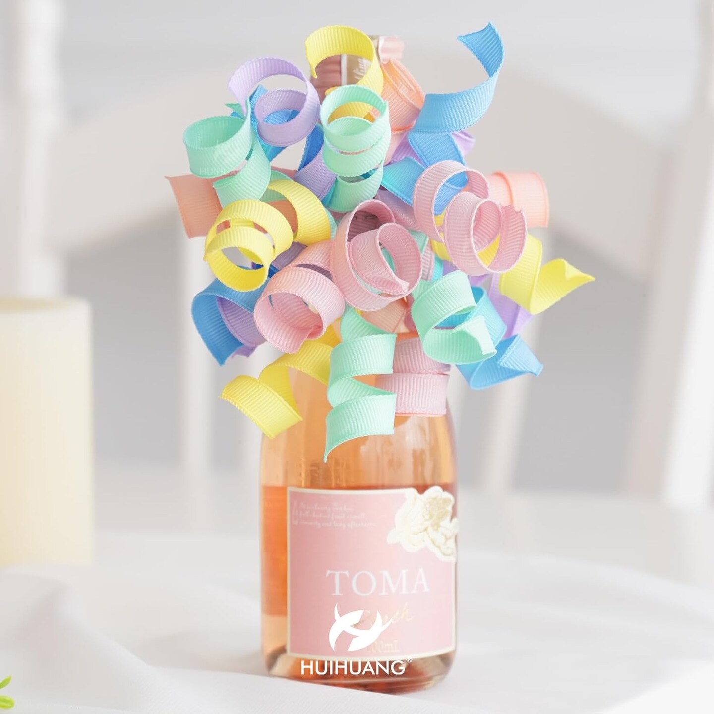 Curly Ribbon Bows Pastel Bows for Gift Wrapping