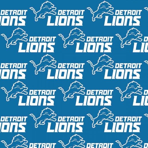 Licensed NFL Detroit Lions Cotton 14727-D Fabric by the Yard