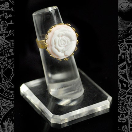 Antiqued Bronze Filigree Ring Blanks with 20mm Round Settings  Set of Six - RING6