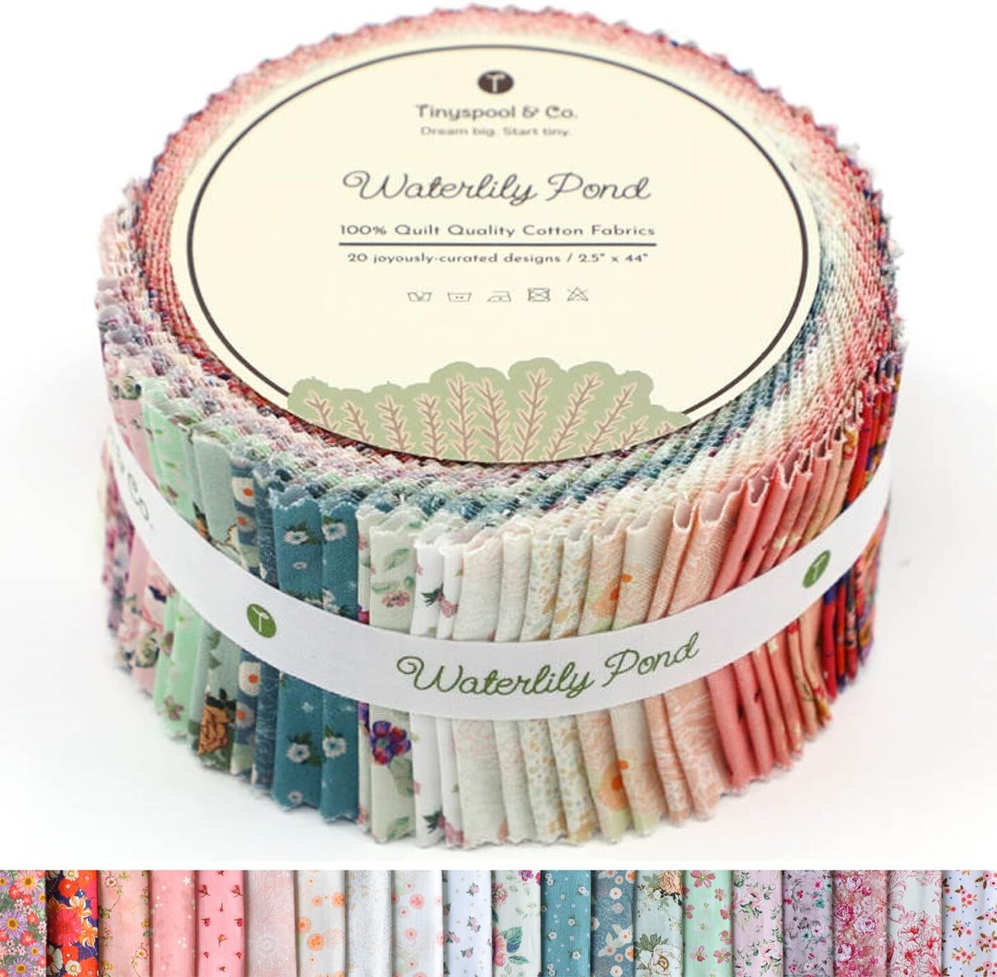 Moda LEXINGTON store Floral Mince & Simpson JELLY ROLL 40 strips Quilt Fabric Cotton